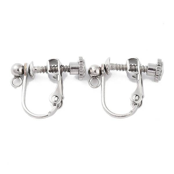 Non-Tarnish 316 Stainless Steel Clip-on Earring Findings