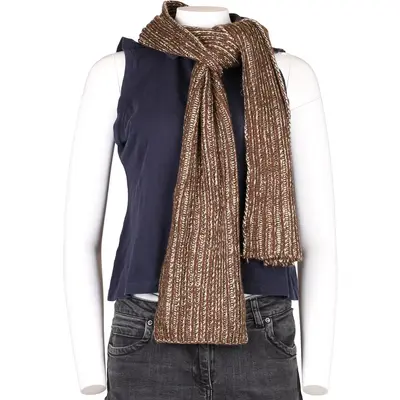 Unbranded Scarf - No Size Brown Acrylic