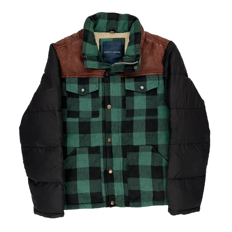 Tommy Hilfiger Checked Jacket - Medium Black Polyester | Size: medium