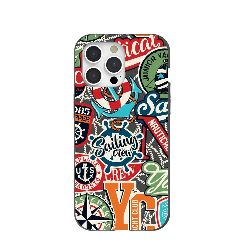 Black All Aboard iPhone 15 Pro Max Case