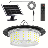 1pc Solar Shed Light, Portable Solar Pendant Light Indoor Outdoor, 244 LED 360° Glow Solar Lights with Remote Control for Sh...