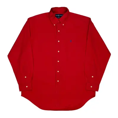 Blake Ralph Lauren Shirt - Large Red Cotton
