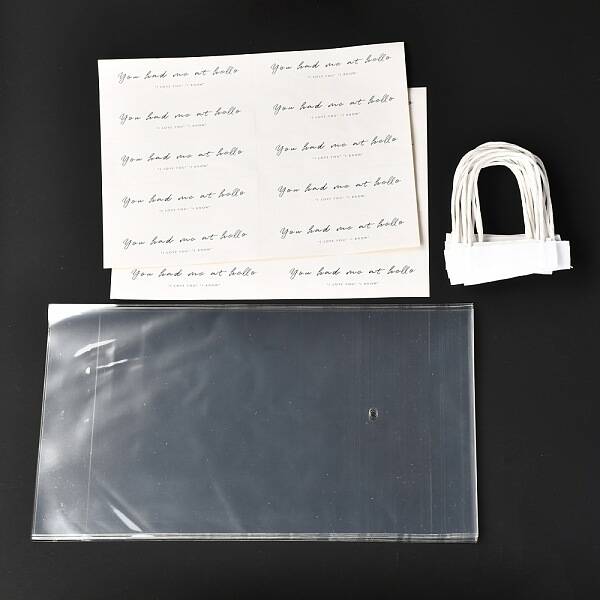 10Pcs DIY Transparent PVC Plastic Gift Bags