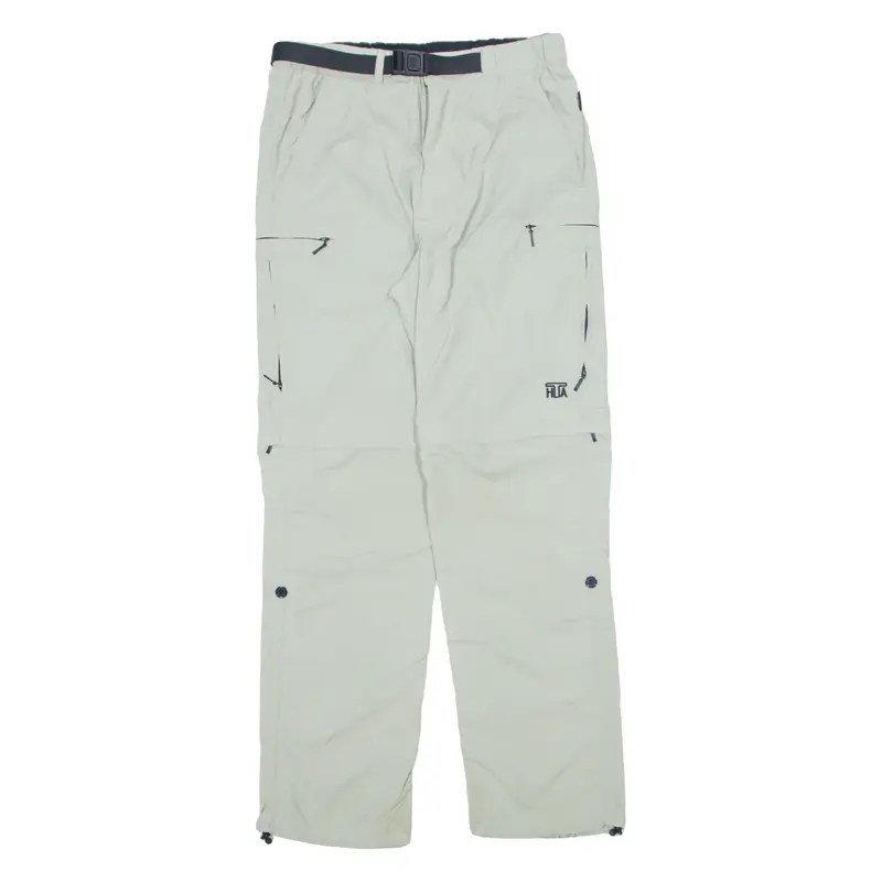 ARTIME Outdoor Belted Trousers Cream Regular Straight Mens W29 L30
