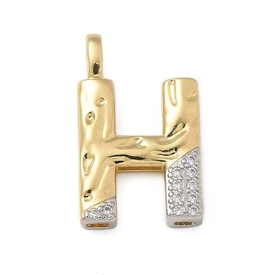 Brass Micro Pave Cubic Zirconia Pendants