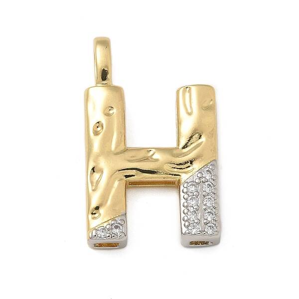 Brass Micro Pave Cubic Zirconia Pendants