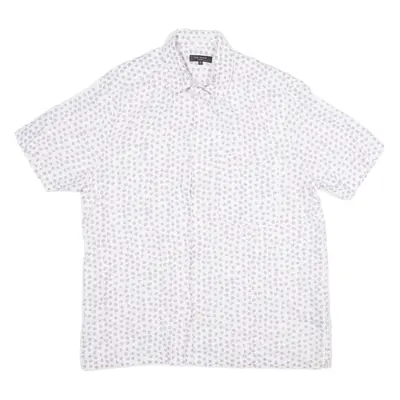 TED BAKER Mens Shirt Purple Polka Dot L