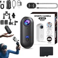 i3 4K Thumb Action Camera, Tiny Size, Mount Anywhere, Small Body Camera with Spring Clip, Portable Vlogging, Hands-Free POV R...
