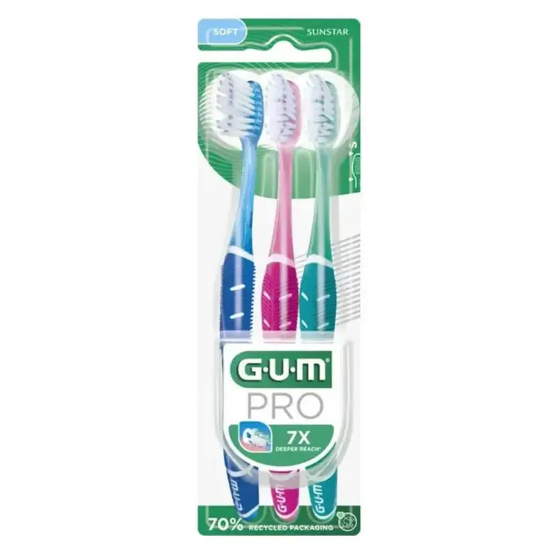 Gum Technical Toothbrush pro Soft 525 x3