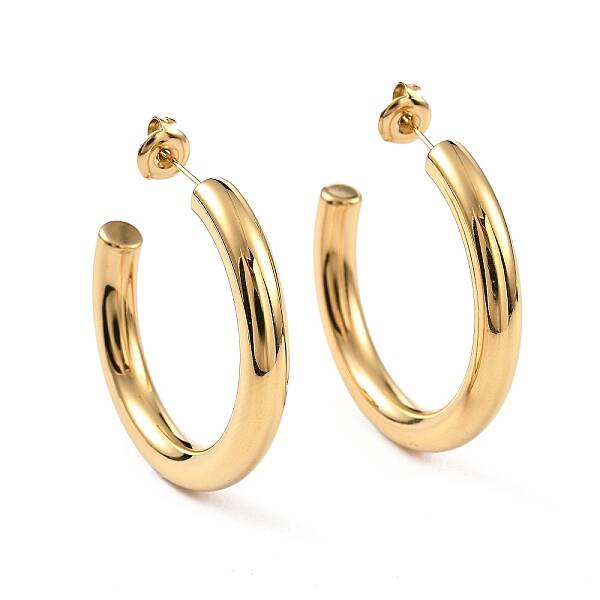 Ion Plating(IP) 304 Stainless Steel Stud Earrings for Women