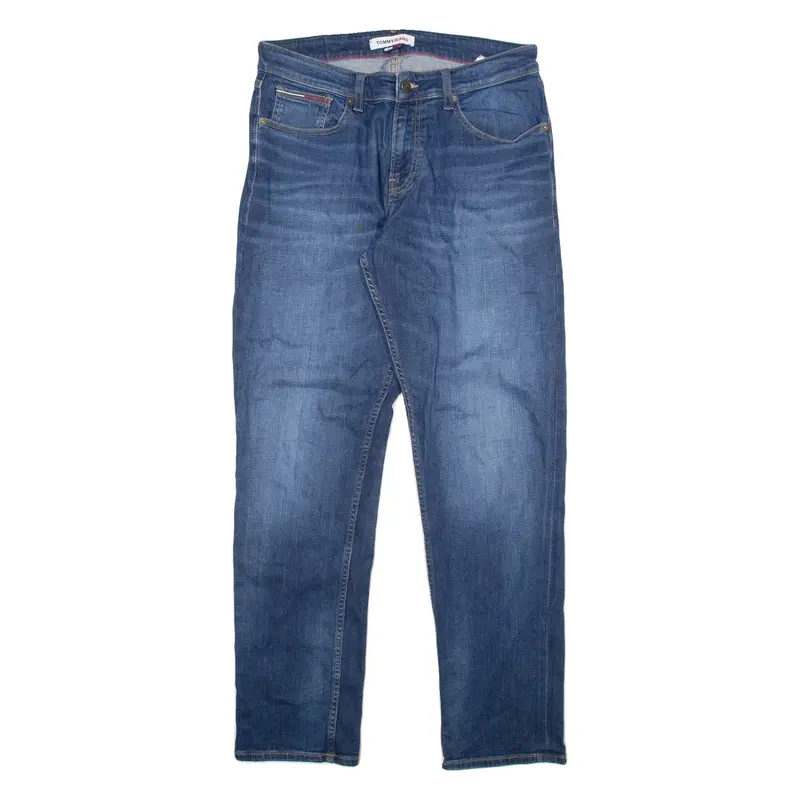 TOMMY JEANS Mens Jeans Blue Regular Straight W32 L32