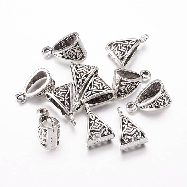 Tibetan Style Alloy Tube Bails