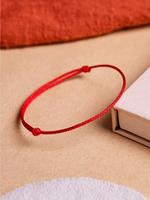 Women's Simple Solid Color Braided Bracelet, Casual Matching Lucky Red Rope Bracelet for Women and Girls, Fashion Accessories...