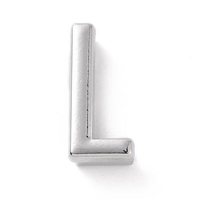 Alloy Letter Slide Charms