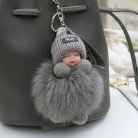 Cute Cartoon Doll Keychain, 1 Count Plush Doll Keychain for Car Keys, Universal Car Interior Decoration Accessories for Women...