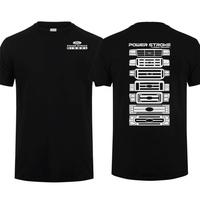 Power Stroke Evolution 2-Sided T-Shirt Car Parts Shirt Car Enthusiast Shirt Men Cotton Tee