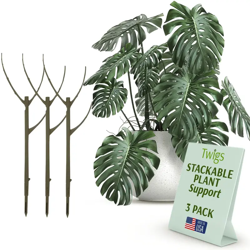 Twigs Garden Accessories - Stackable Plant Support Stakes for Indoor & Outdoor Plants