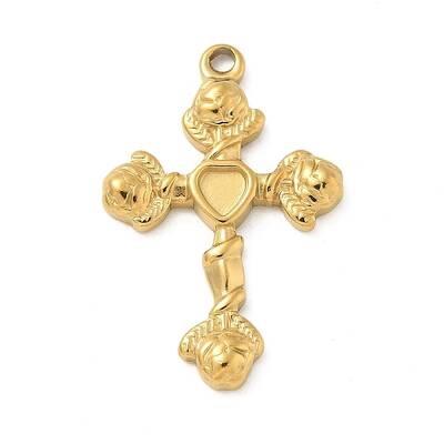 Ion Plating(IP) 304 Stainless Steel Pendant Cabochon Settings
