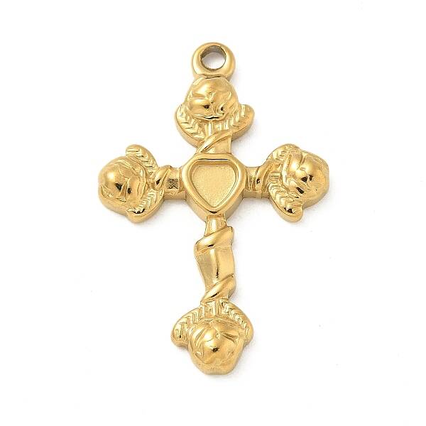 Ion Plating(IP) 304 Stainless Steel Pendant Cabochon Settings