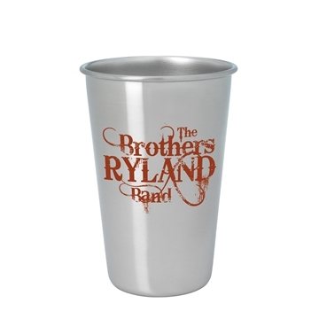 48 Customized Stainless Pint Glass - 16 oz - Food Grade & ...