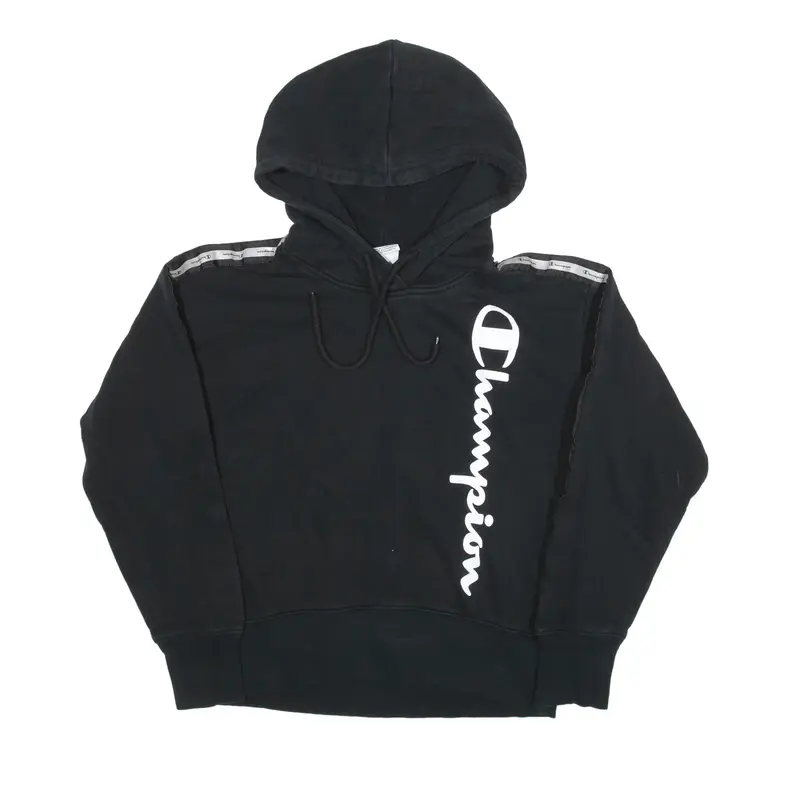 CHAMPION Hoodie Black Pullover Womens S
