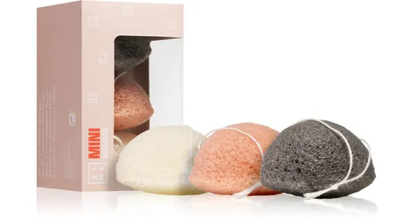 3INA Tools I Mini delicate exfoliating sponge 3 pcs