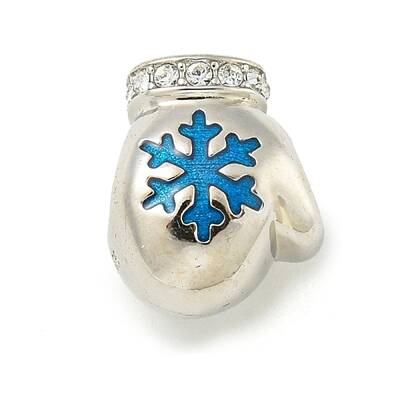 Anti-Tarnish 925 Sterling Silver Micro Pave Cubic Zirconia European Bead
