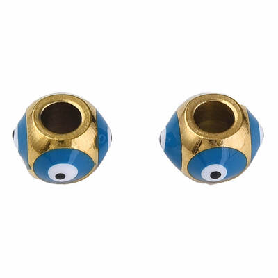 201 Stainless Steel Enamel Beads