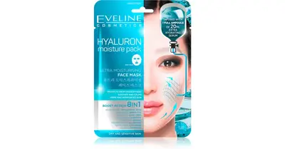 Eveline Hyaluron Moisture Pack Face Mask Ultra Moisturizer 1 pc