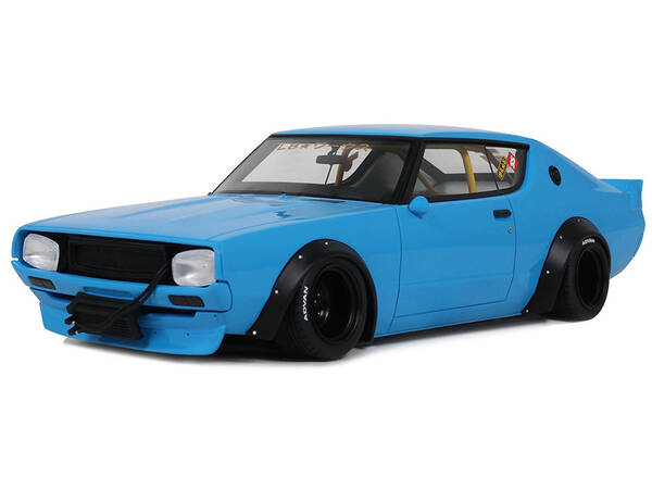 2024 Nissan Skyline 2000 GT-R (KPGC110) LB-Works RHD (Right Hand Drive) Blue Limited Edition to 999 pieces Worldwide 1/18 M...