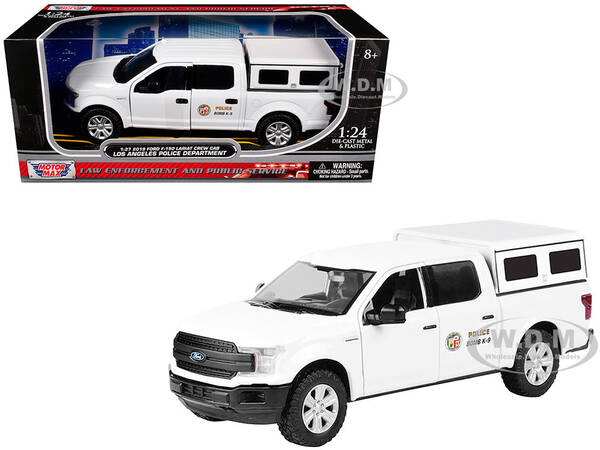 2019 Ford F-150 Lariat Crew Cab Pickup Truck Los Angeles Police Department Bomb Squad White Law Enforcement and Public Ser...