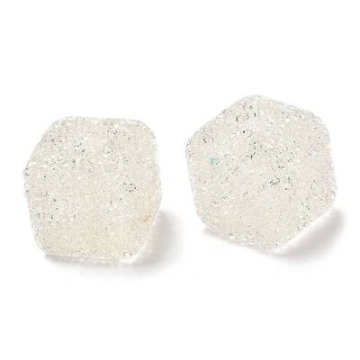 Drusy Cube Resin Rhinestone Beads