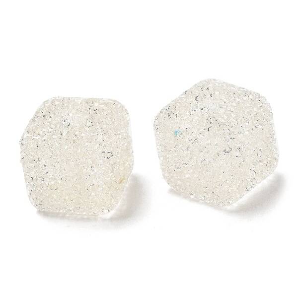 Drusy Cube Resin Rhinestone Beads