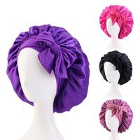 Bling Hair Single Side Satin Sleeping Cap Silk Bonnets With Elastic Soft Band For Hair Care For Black Women