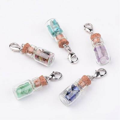 Glass Bottle Pendants