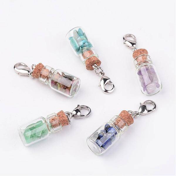Glass Bottle Pendants