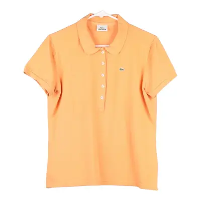 Lacoste Polo Shirt - Large Orange Cotton