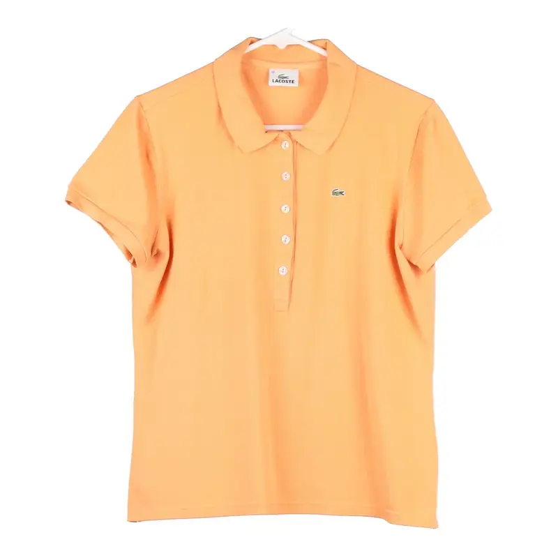 Lacoste Polo Shirt - Large Orange Cotton