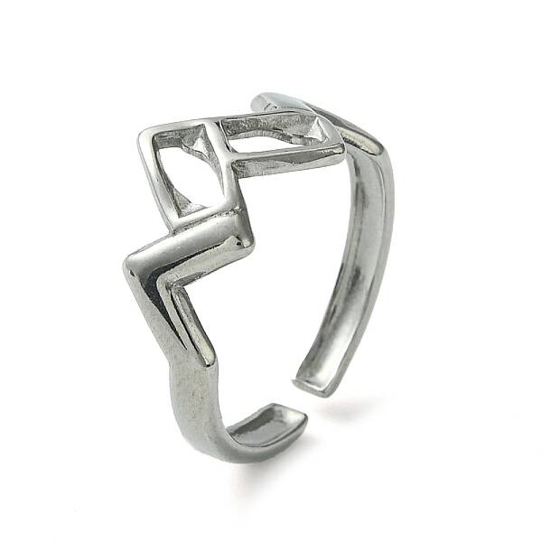 Non-Tarnish 304 Stainless Steel Open Cuff Ring