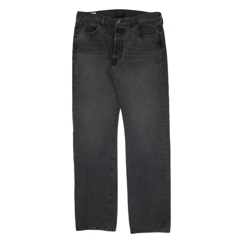 LEVI'S 501 BIG E Jeans Mens Black Regular Straight W34 L34
