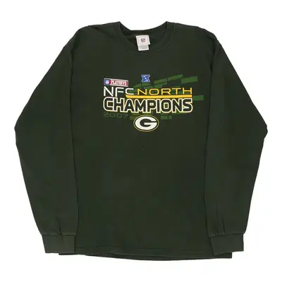 Green Bay Packers NFC Playoffs 2007 Nfl Long Sleeve T-Shirt - Large Green Cotton