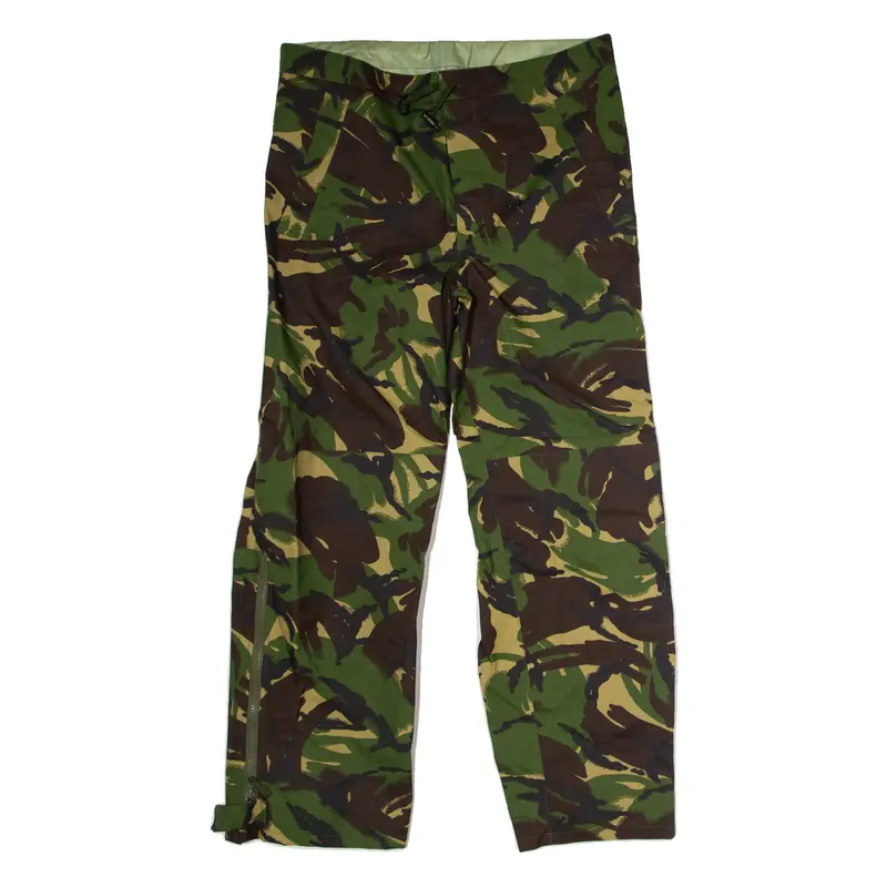 US Military Cuffed Camouflage Cargo Mens Trousers Green Regular Straight W36 L29