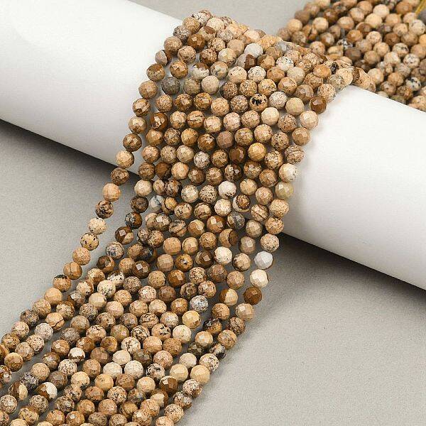 Natural Picture Jasper Beads Strands