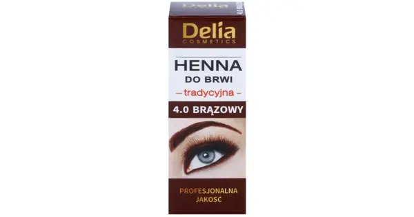 Delia Cosmetics Henna eyebrow dye color 4.0 brown 2 g + 2 ml