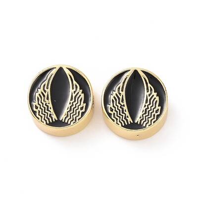 Brass Enamel Beads