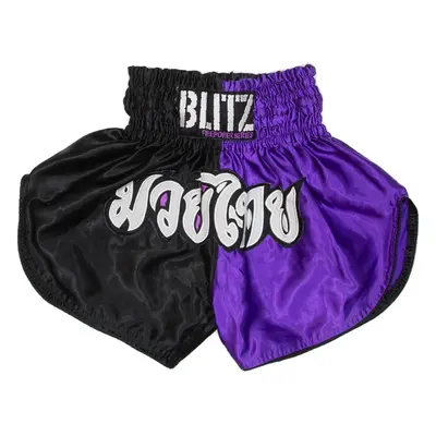 Thai Boxing Boys Sports Shorts Purple Relaxed 12-13Y W11