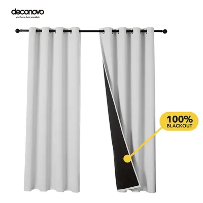 100% Blackout Curtains (2 Panels) - Thermal Insulated, Soundproof & Cold-Proof Grommet & Back Tab Drapes for Living Room & Be...