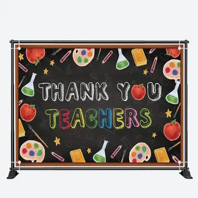 Apple Blackboard Teacher Appreciation Week Backdrop - Aperturee