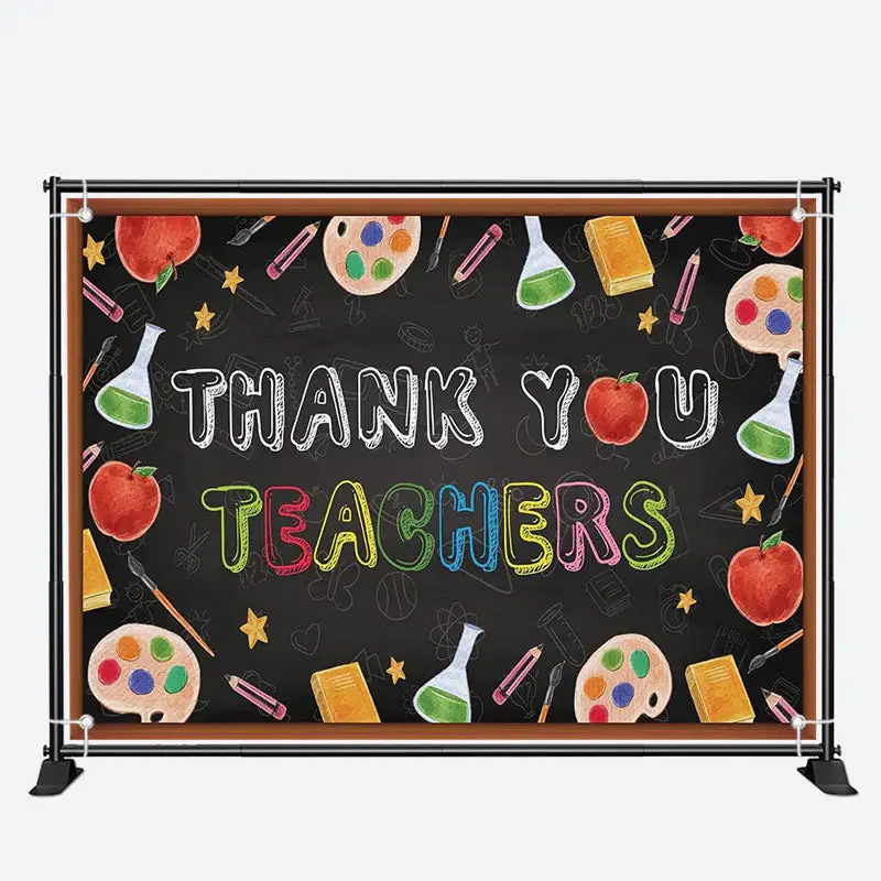 Apple Blackboard Teacher Appreciation Week Backdrop - Aperturee