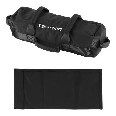 Garvee Adjustable Heavy Duty Sandbag – Unfilled 5-25 lbs (S Size) – Versatile for Strength Training, Yoga & Full Body Wor...